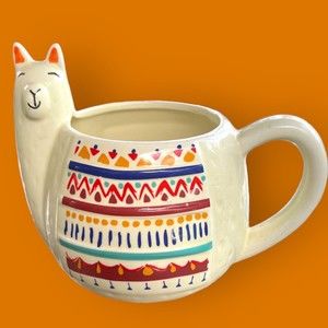 Llama Alpaca 3D Ceramic Coffee Mug Cup 16oz Modern Gourmet Foods